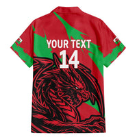 Custom Wales Football Family Matching Mermaid Dress and Hawaiian Shirt 2025 Welsh Y Dreigiau