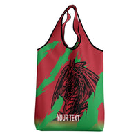Custom Wales Football Grocery Bag 2025 Welsh Y Dreigiau
