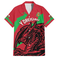 Custom Wales Football Hawaiian Shirt 2025 Welsh Y Dreigiau