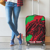 Custom Wales Football Luggage Cover 2025 Welsh Y Dreigiau