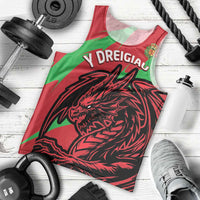 Custom Wales Football Men Tank Top 2025 Welsh Y Dreigiau