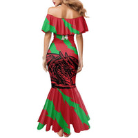 Custom Wales Football Mermaid Dress 2025 Welsh Y Dreigiau