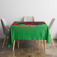 Custom Wales Football Tablecloth 2025 Welsh Y Dreigiau