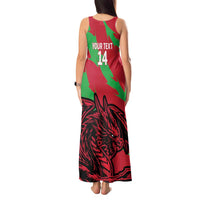 Custom Wales Football Tank Maxi Dress 2025 Welsh Y Dreigiau