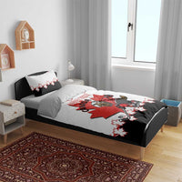 Custom Canada Ice Hockey Bedding Set 2025 Go Champions Funny Beaver Mascot