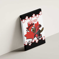 Custom Canada Ice Hockey Canvas Wall Art 2025 Go Champions Funny Beaver Mascot