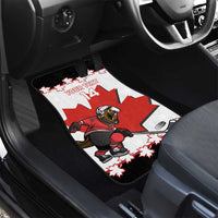 Custom Canada Ice Hockey Car Mats 2025 Go Champions Funny Beaver Mascot
