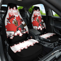 Custom Canada Ice Hockey Car Seat Cover 2025 Go Champions Funny Beaver Mascot
