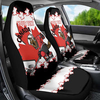 Custom Canada Ice Hockey Car Seat Cover 2025 Go Champions Funny Beaver Mascot