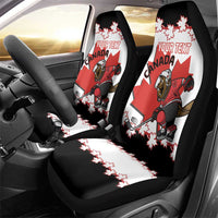 Custom Canada Ice Hockey Car Seat Cover 2025 Go Champions Funny Beaver Mascot