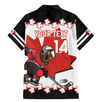 Custom Canada Ice Hockey Family Matching Mermaid Dress and Hawaiian Shirt 2025 Go Champions Funny Beaver Mascot