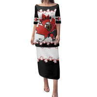 Custom Canada Ice Hockey Family Matching Puletasi and Hawaiian Shirt 2025 Go Champions Funny Beaver Mascot