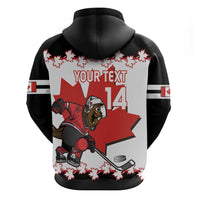 Custom Canada Ice Hockey Hoodie 2025 Go Champions Funny Beaver Mascot