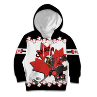 Custom Canada Ice Hockey Kid Hoodie 2025 Go Champions Funny Beaver Mascot