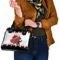 Custom Canada Ice Hockey Shoulder Handbag 2025 Go Champions Funny Beaver Mascot