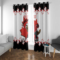 Custom Canada Ice Hockey Window Curtain 2025 Go Champions Funny Beaver Mascot