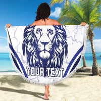 Custom Finland Ice Hockey Beach Blanket 2025 Go Champions Suomi Leijonat