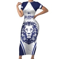 Custom Finland Ice Hockey Family Matching Short Sleeve Bodycon Dress and Hawaiian Shirt 2025 Go Champions Suomi Leijonat