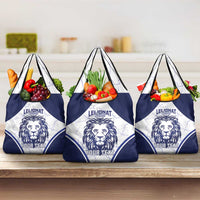 Custom Finland Ice Hockey Grocery Bag 2025 Go Champions Suomi Leijonat