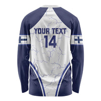 Custom Finland Ice Hockey Long Sleeve Shirt 2025 Go Champions Suomi Leijonat