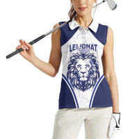 Custom Finland Ice Hockey Women Sleeveless Polo Shirt 2025 Go Champions Suomi Leijonat