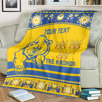 Custom Sweden Ice Hockey Blanket 2025 Go Champions Tre Kronor