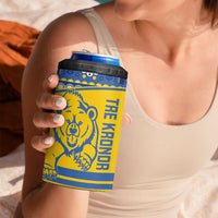 Custom Sweden Ice Hockey 4 in 1 Can Cooler Tumbler 2025 Go Champions Tre Kronor