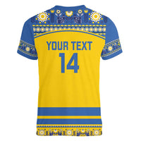 Custom Sweden Ice Hockey Women V-Neck T-Shirt 2025 Go Champions Tre Kronor