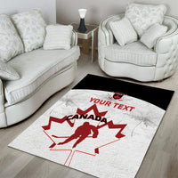 Custom Canada Hockey Area Rug 2024 Go Maple Leaf - Wonder Print Shop