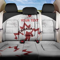 Custom Canada Hockey Back Car Seat Cover 2024 Go Maple Leaf - Wonder Print Shop