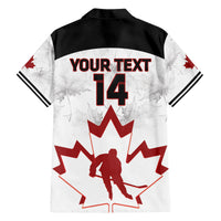 Custom Canada Hockey Family Matching Short Sleeve Bodycon Dress and Hawaiian Shirt 2024 Go Maple Leaf - Wonder Print Shop