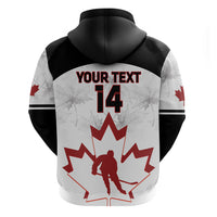 Custom Canada Hockey Hoodie 2024 Go Maple Leaf - Wonder Print Shop