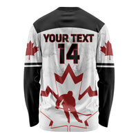 Custom Canada Hockey Long Sleeve Shirt 2024 Go Maple Leaf - Wonder Print Shop
