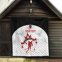 Custom Canada Hockey Quilt 2024 Go Maple Leaf - Wonder Print Shop