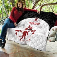 Custom Canada Hockey Quilt 2024 Go Maple Leaf - Wonder Print Shop
