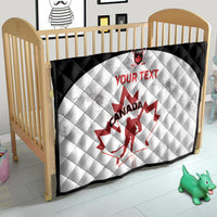 Custom Canada Hockey Quilt 2024 Go Maple Leaf - Wonder Print Shop