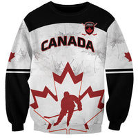 Custom Canada Hockey Sweatshirt 2024 Go Maple Leaf - Wonder Print Shop