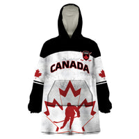 Custom Canada Hockey Wearable Blanket Hoodie 2024 Go Maple Leaf - Wonder Print Shop