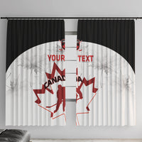 Custom Canada Hockey Window Curtain 2024 Go Maple Leaf - Wonder Print Shop