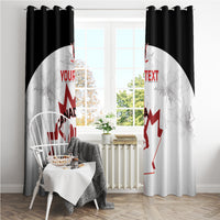 Custom Canada Hockey Window Curtain 2024 Go Maple Leaf - Wonder Print Shop