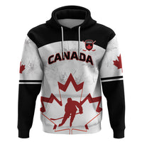 Custom Canada Hockey Zip Hoodie 2024 Go Maple Leaf - Wonder Print Shop