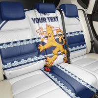 Custom Finland Hockey Back Car Seat Cover 2024 Go Suomi - Wonder Print Shop