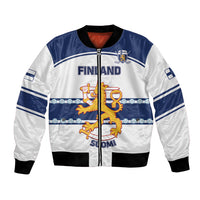 Custom Finland Hockey Bomber Jacket 2024 Go Suomi - Wonder Print Shop
