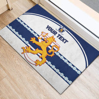 Custom Finland Hockey Rubber Doormat 2024 Go Suomi - Wonder Print Shop