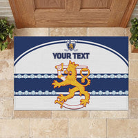 Custom Finland Hockey Rubber Doormat 2024 Go Suomi - Wonder Print Shop