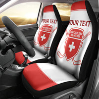 Custom Switzerland Hockey Car Seat Cover 2024 Go La Nati - Wonder Print Shop