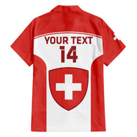 Custom Switzerland Hockey Family Matching Off Shoulder Short Dress and Hawaiian Shirt 2024 Go La Nati - Wonder Print Shop