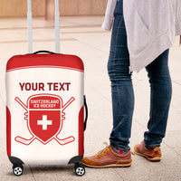 Custom Switzerland Hockey Luggage Cover 2024 Go La Nati - Wonder Print Shop