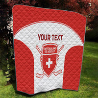 Custom Switzerland Hockey Quilt 2024 Go La Nati - Wonder Print Shop