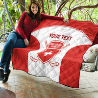 Custom Switzerland Hockey Quilt 2024 Go La Nati - Wonder Print Shop